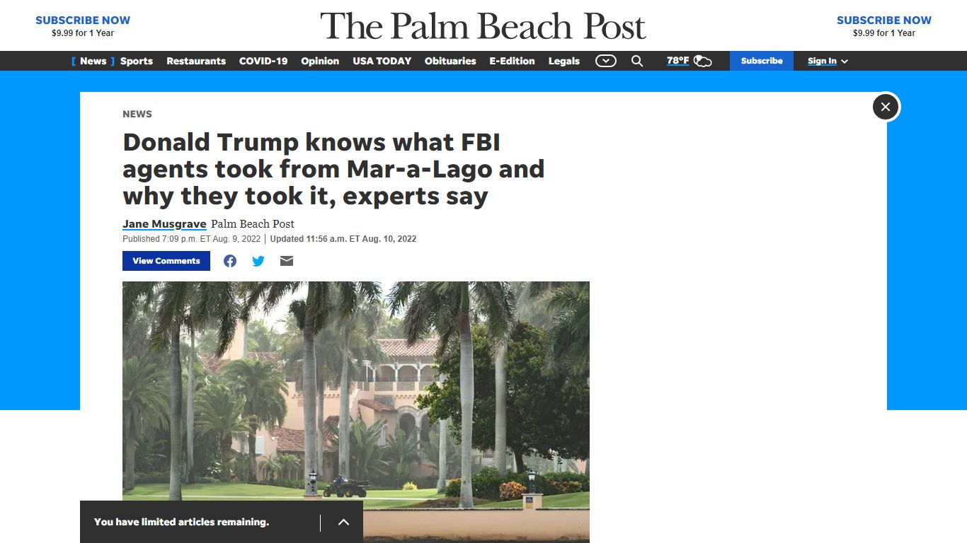 FBI raided Mar-a-Lago: Trump knows what they took from search warrant